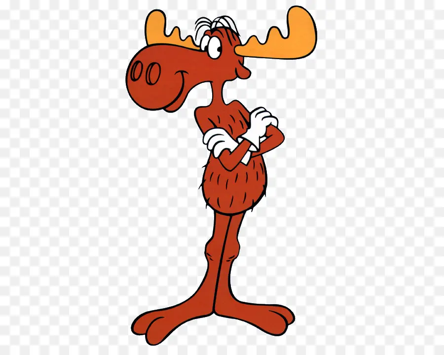 Bullwinkle J Alces，Rocky La Ardilla Voladora PNG