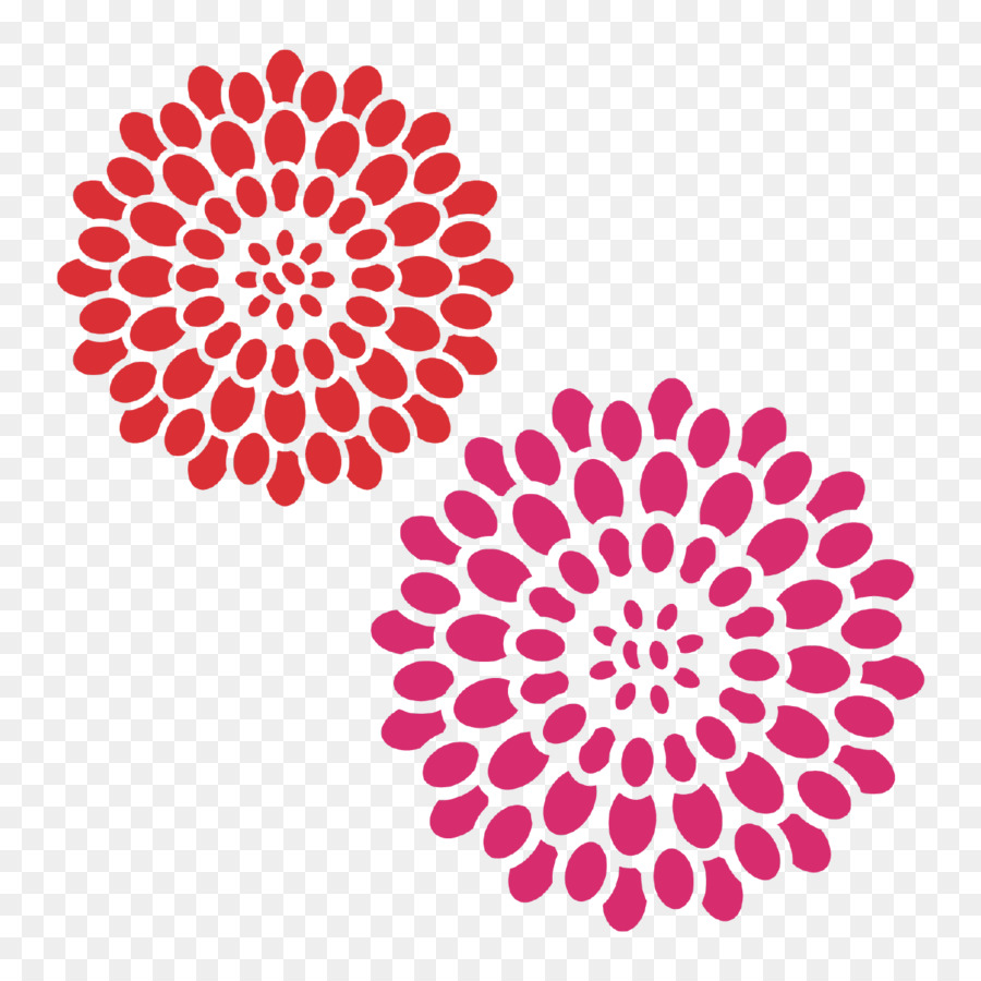 Flores Rojas Y Rosadas，Florecer PNG