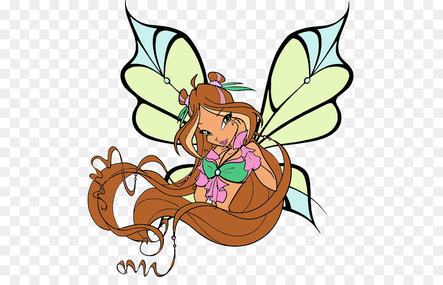 Tecna，Mariposas Con Pincel PNG