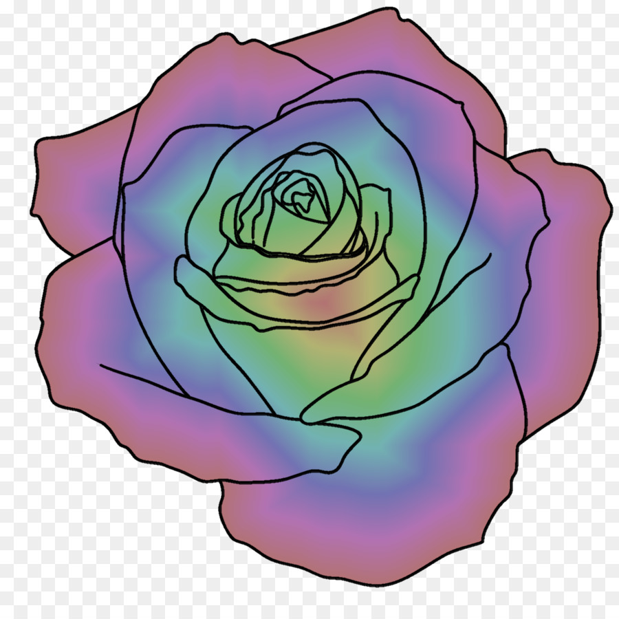 Rosas De Jardín，Rose Rainbow PNG