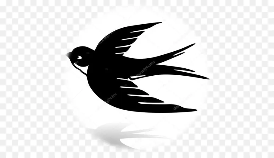 Pájaro Volador，Negro PNG