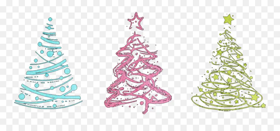 Arboles De Navidad，Decorativo PNG