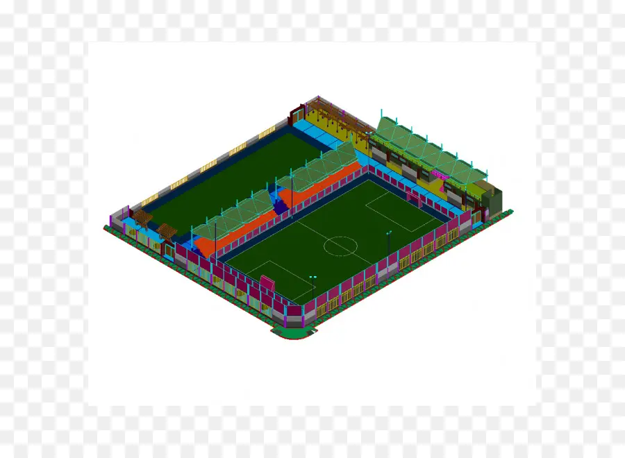 Estadio，Autocad PNG