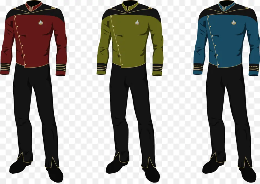 Siglo 24，Uniformes De Star Trek PNG