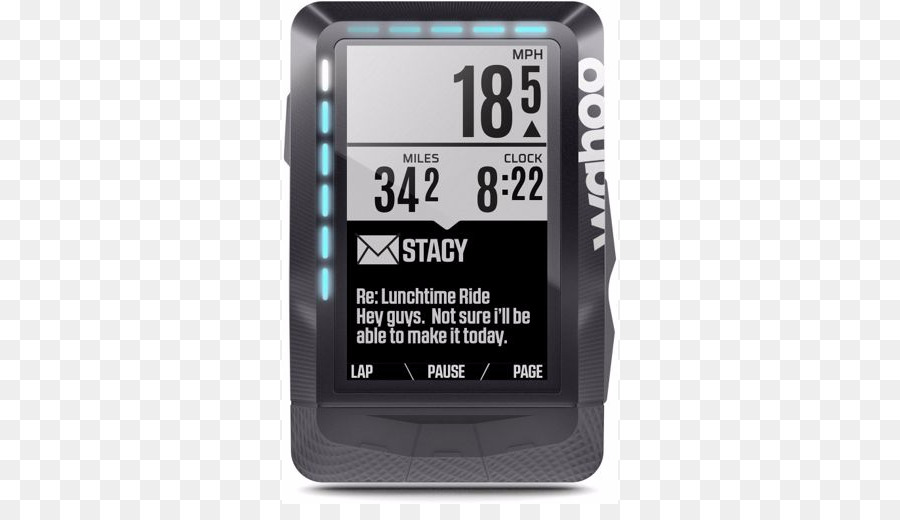 Computadoras Para Bicicletas，Wahoo Fitness Elemnt Gps Bike Computer PNG