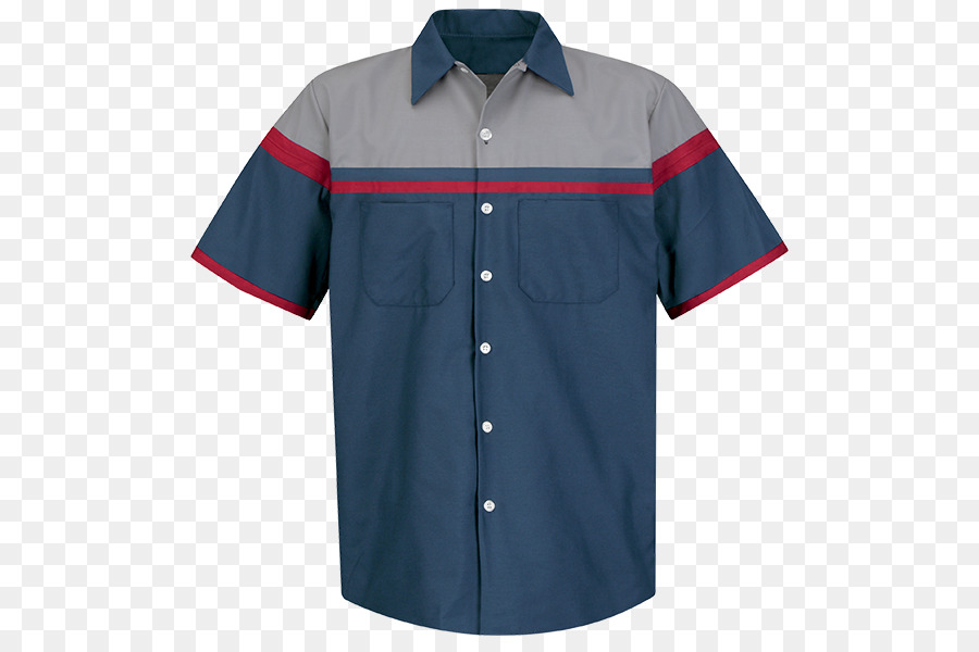 Camisa Azul，Abotonado PNG