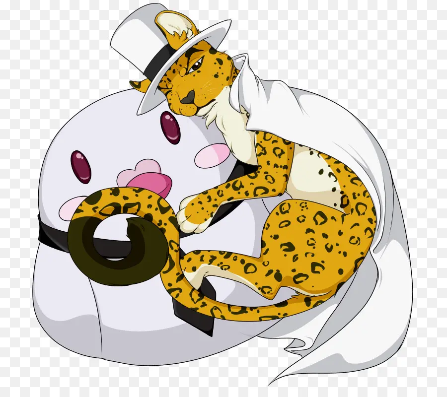 Leopardo De Dibujos Animados，Sombrero PNG