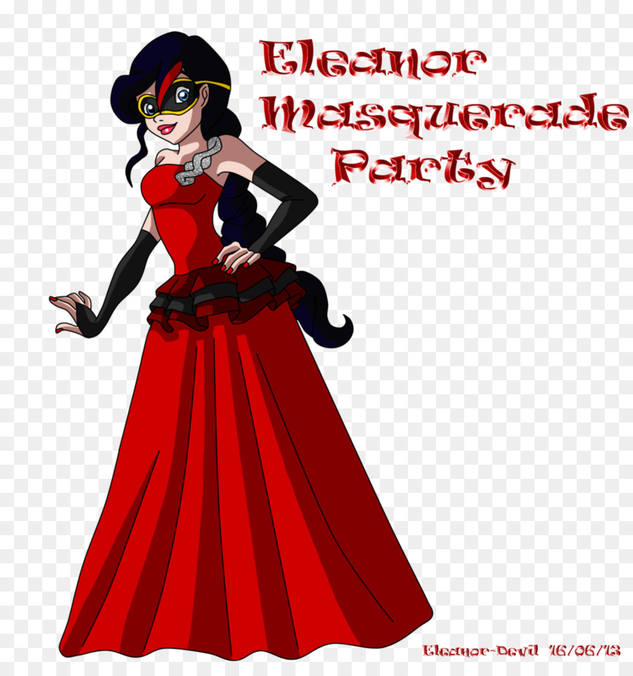 Vestido Rojo，Mascarada PNG