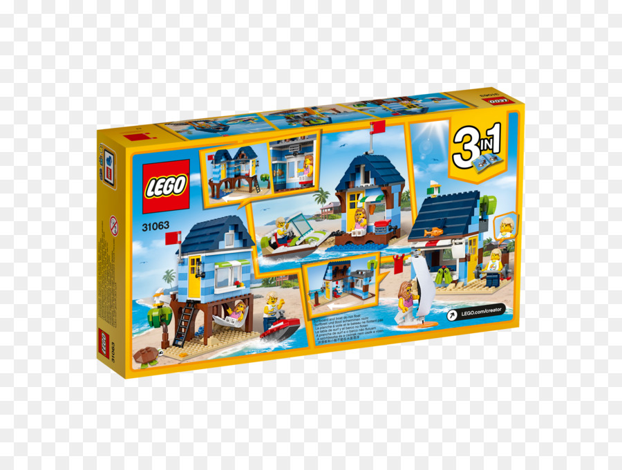 Lego 31035 Creador De Playa Cabaña，Lego 31063 Vacaciones En La Playa Del Creador PNG