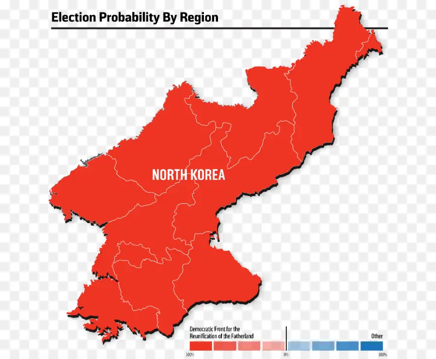 Corea Del Norte，Mapa PNG