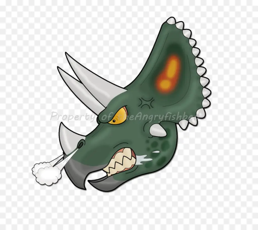 Triceratops Enojado，Triceratops PNG