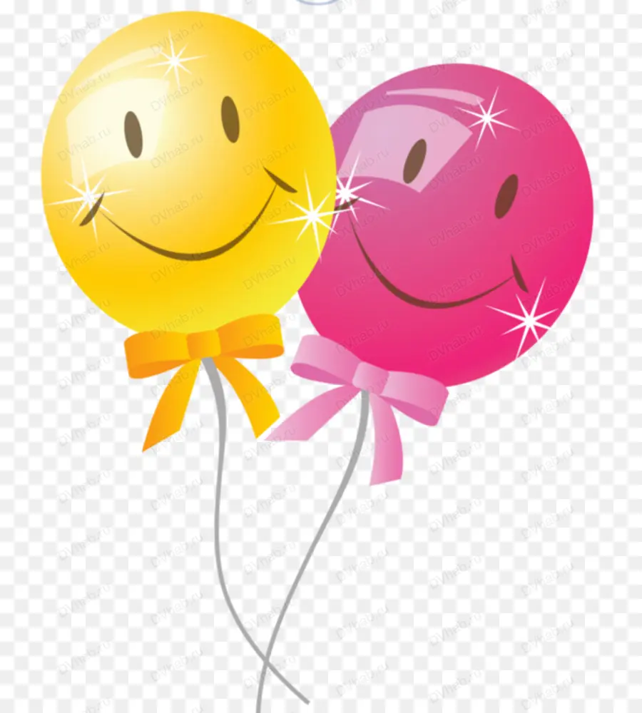 Globos Sonrientes，Globo Amarillo PNG