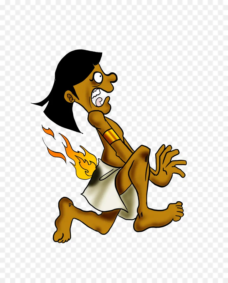 Personaje De Dibujos Animados，Fuego PNG