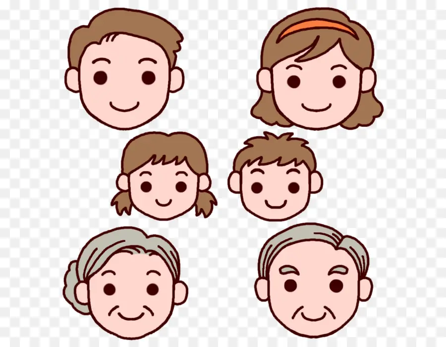 Caras Familiares，Dibujos Animados PNG