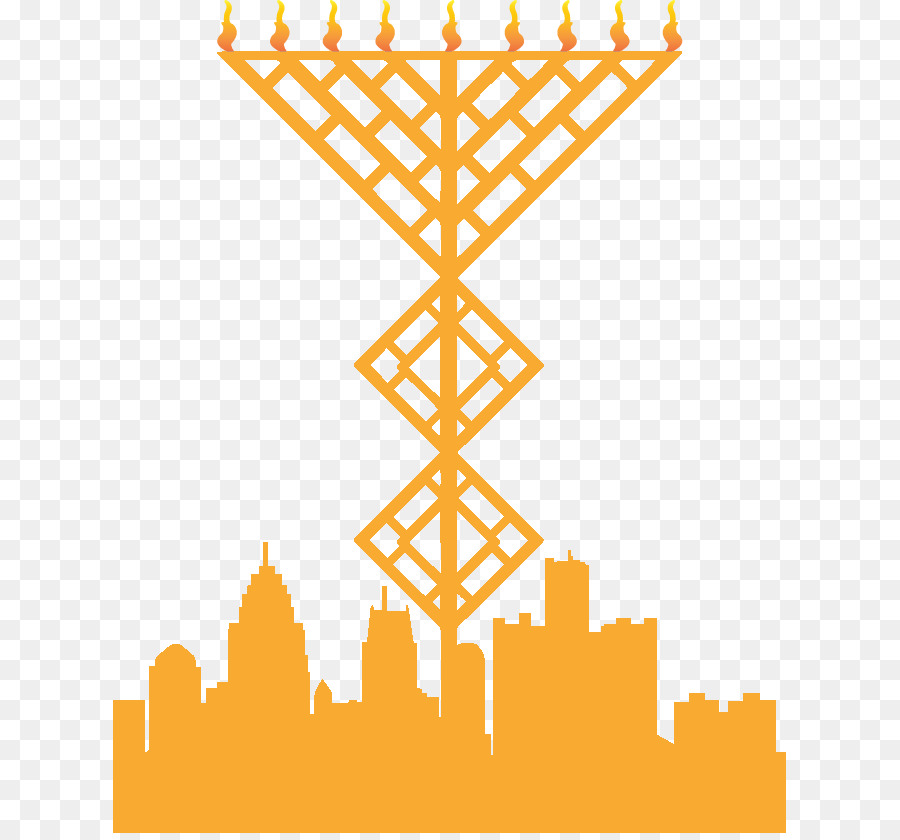 Menorah En La D，Línea PNG