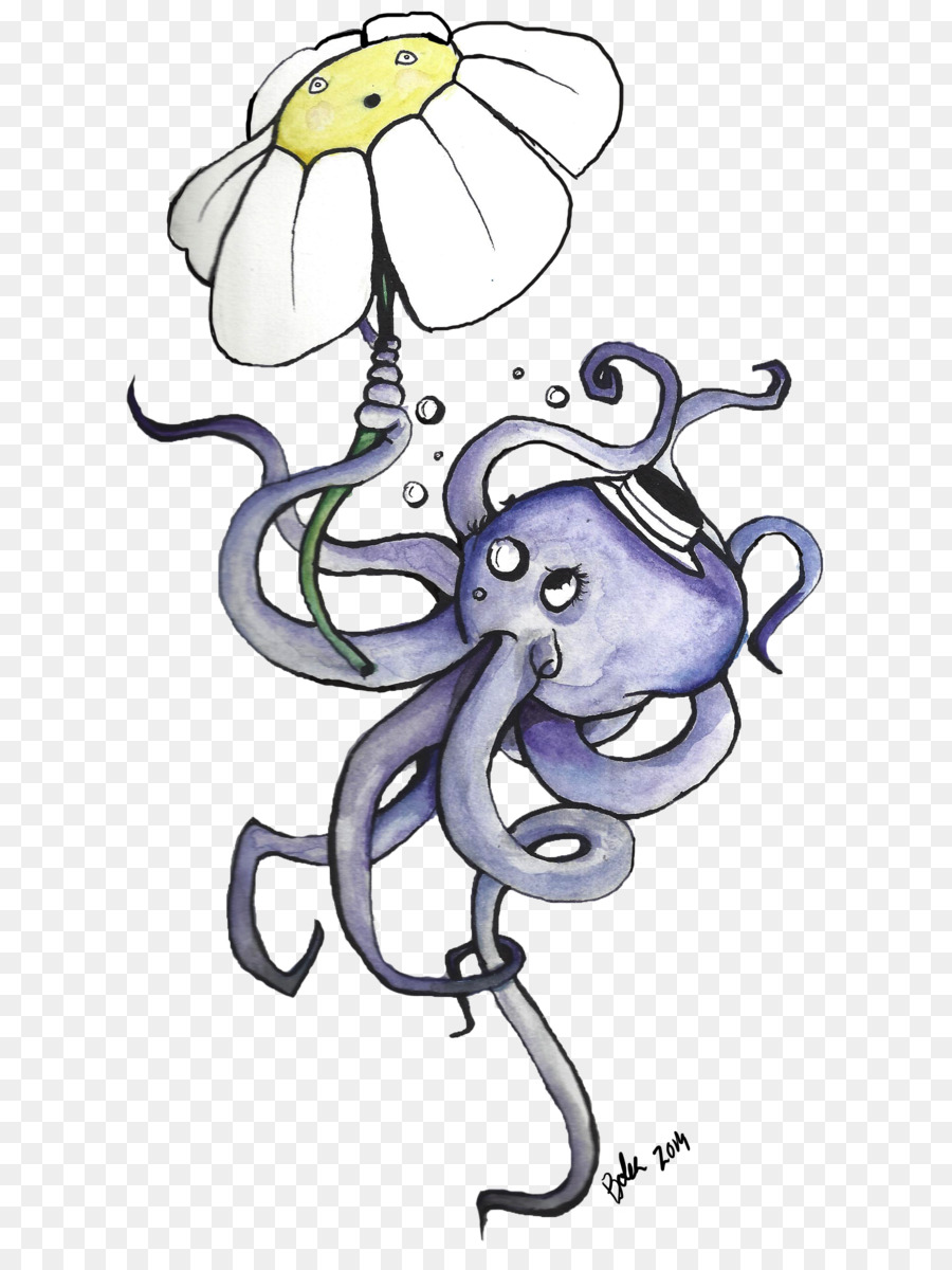 Pulpo，Dibujo PNG