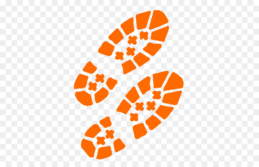 Estampado De Zapato Naranja，Único PNG