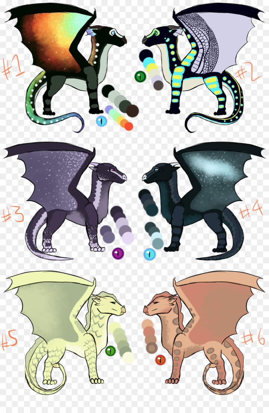 Dragones Coloridos，Dragones PNG