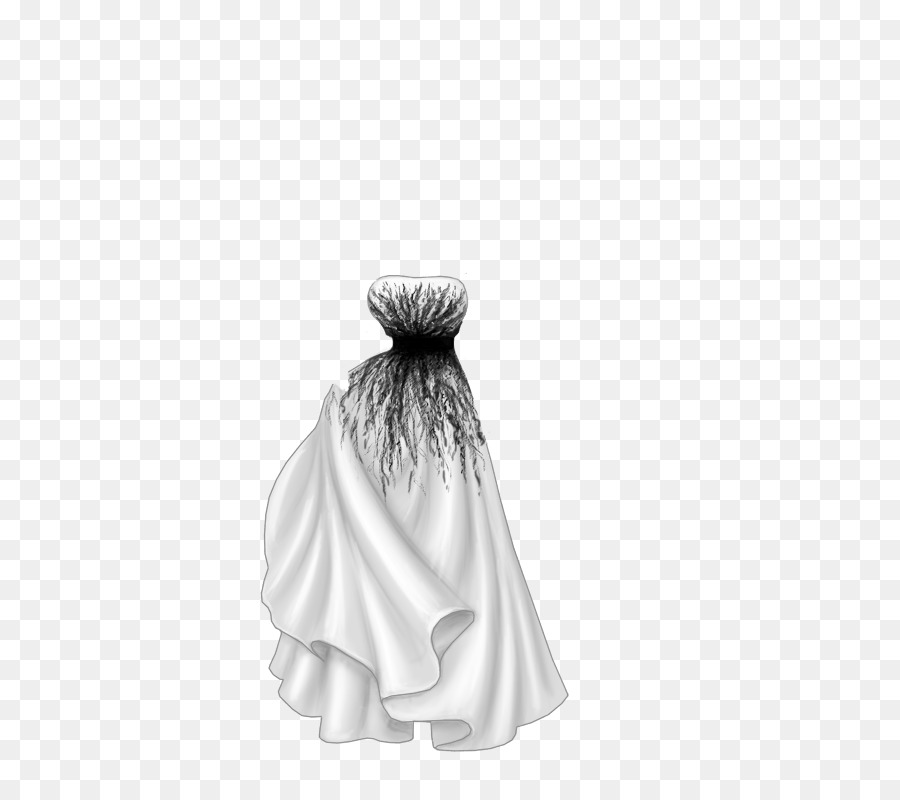 Vestido，En Blanco Y Negro PNG