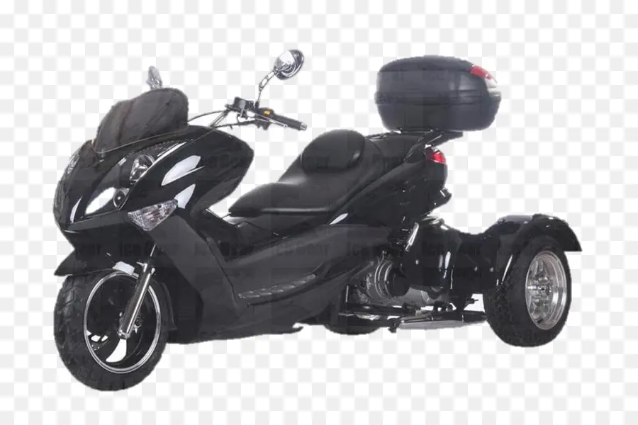 Triciclo Negro，Motocicleta PNG