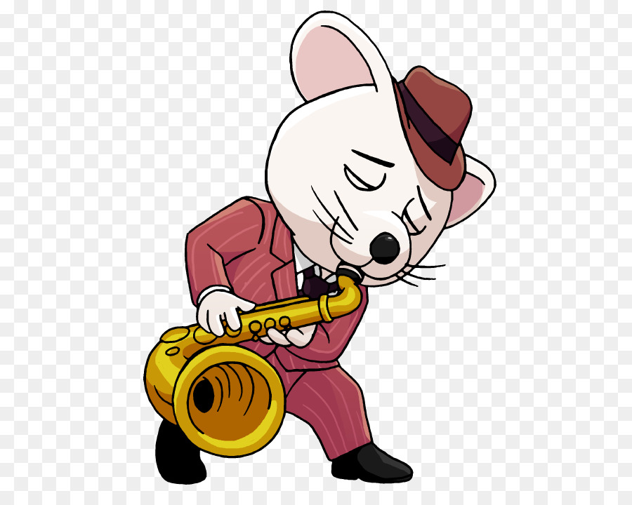 Ratón Tocando El Saxofón，Saxófono PNG