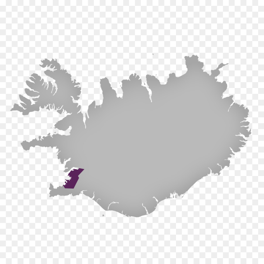 Islandia，Mapa PNG