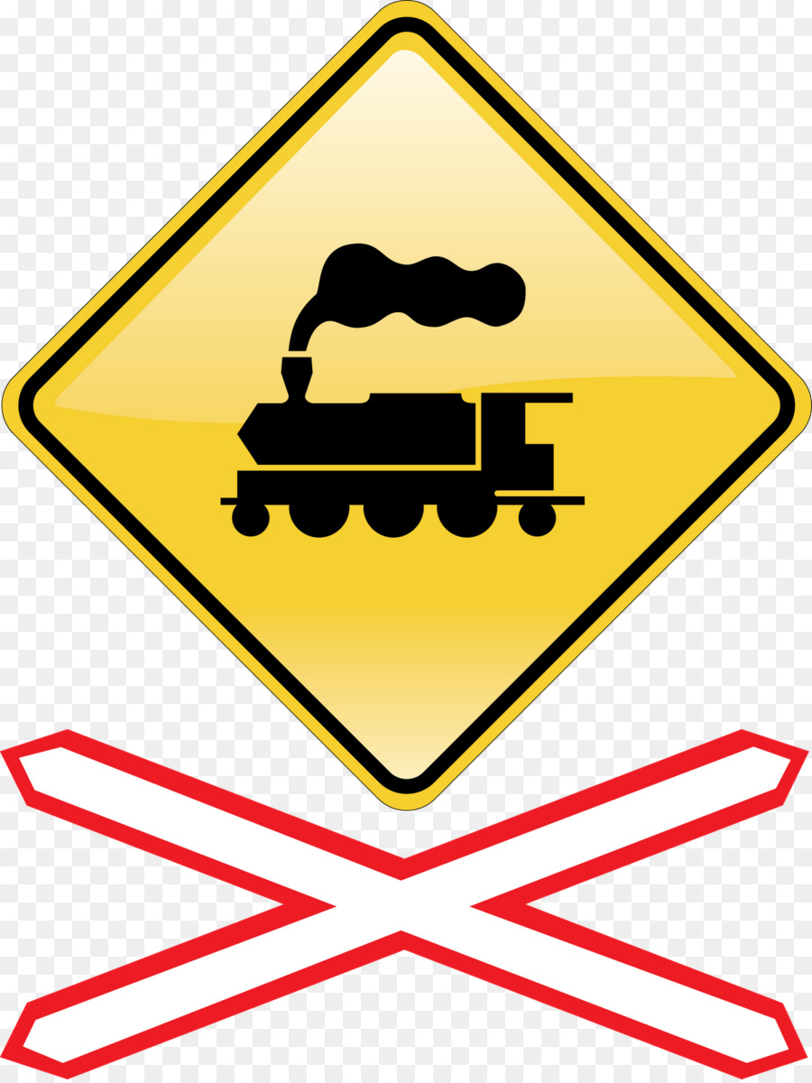 Señal De Cruce De Trenes，Ferrocarril PNG