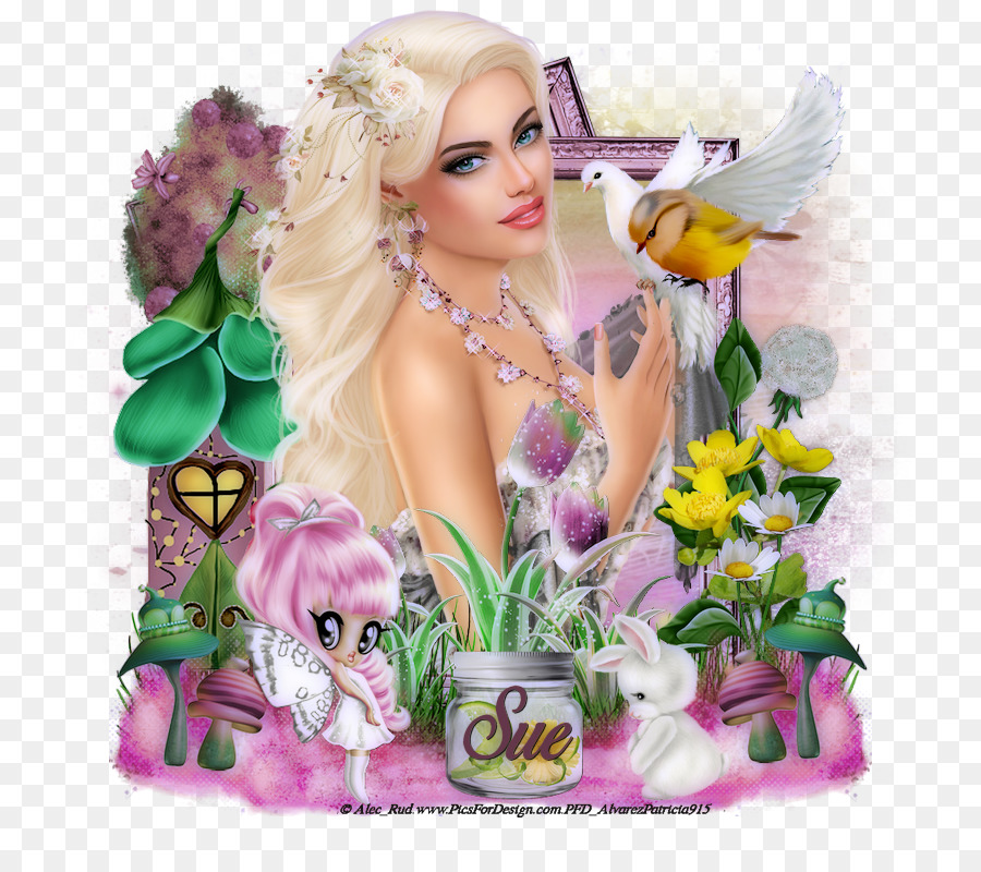 Barbie，Cortar Flores PNG