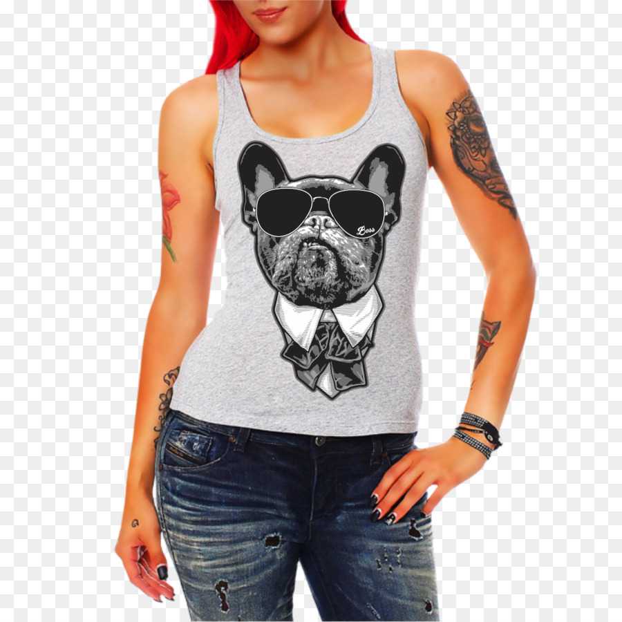 Camiseta，Bulldog Francés PNG