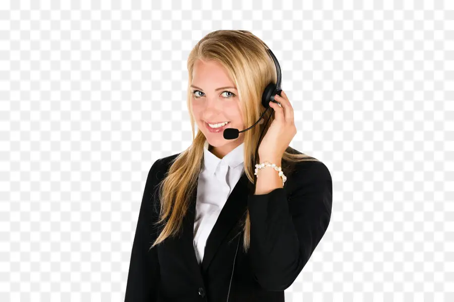 Mujer Con Auriculares，Servicio Al Cliente PNG