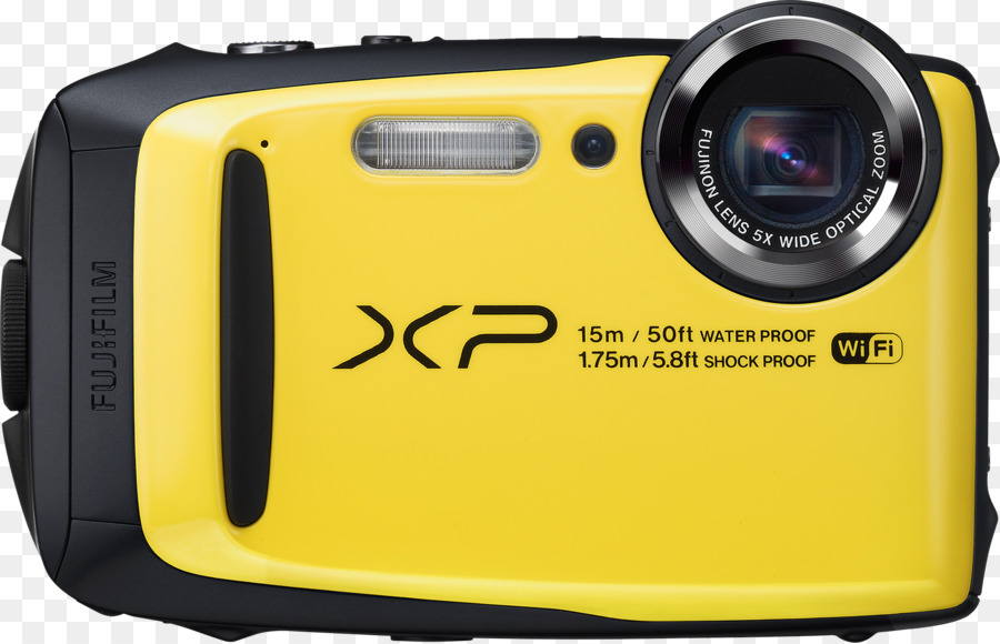 Fujifilm Finepix Xp120，Fujifilm Finepix Xp90 164 Mp Cámara Digital Compacta 1080p Amarillo PNG