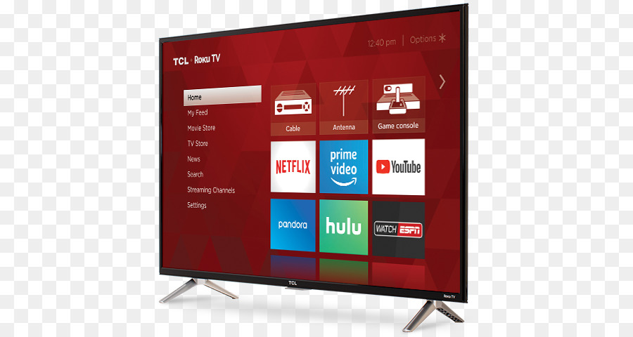 Televisión Inteligente，Tcl 4k Uhd Dolby Vision Hdr Roku Smart Tv PNG