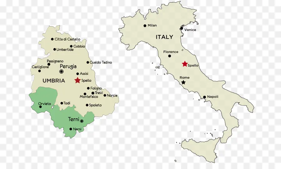 Mapa，Regiones De Italia PNG