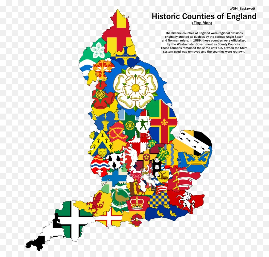 Inglaterra，Mapa PNG