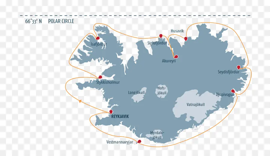 Islandia，Mapa PNG