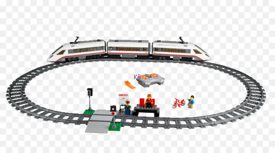 Tren，Lego 60051 City High Speed ​​passenger Train PNG
