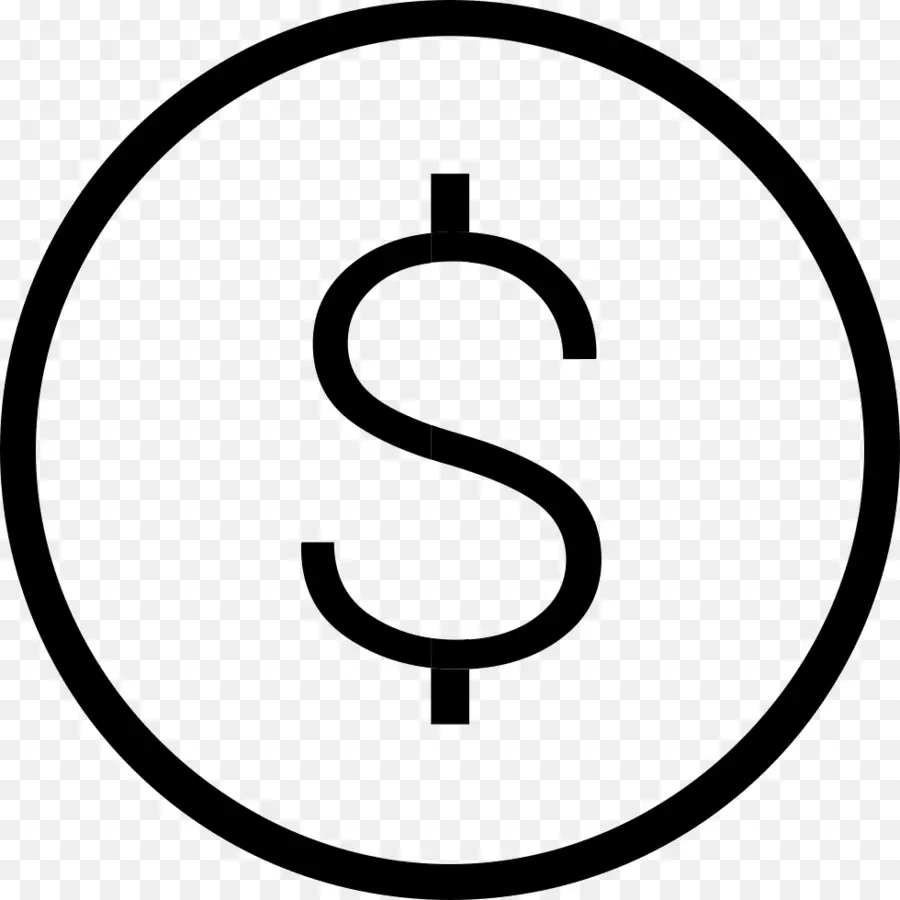 Signo De Dólar，Dinero PNG