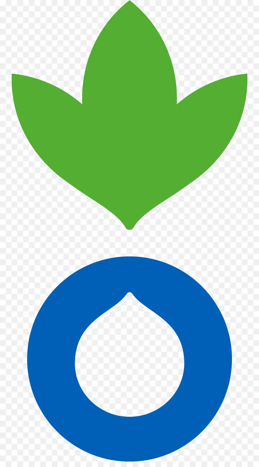 Logotipo Verde Y Azul，Hoja PNG