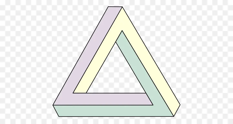 Triángulo De Penrose，Cubo Imposible PNG