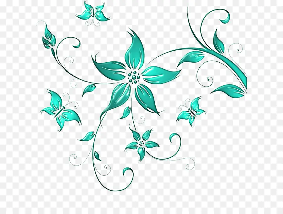 Diseño Floral，Flor PNG