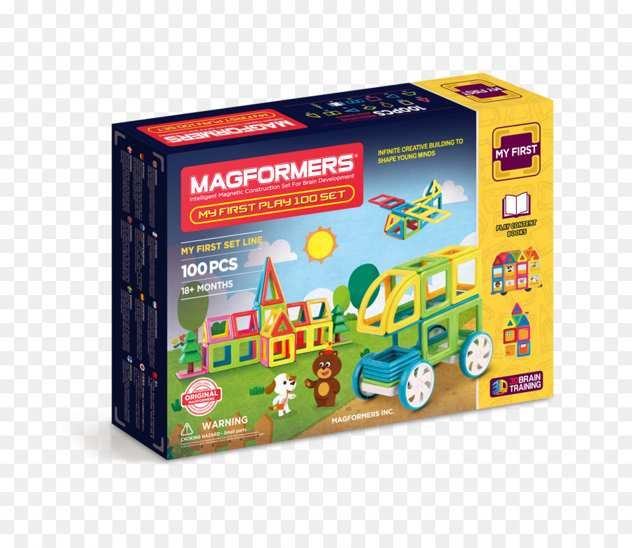 Juego De Construcción，Magformers 702011 Mi Primer Juego De 32 Piezas PNG