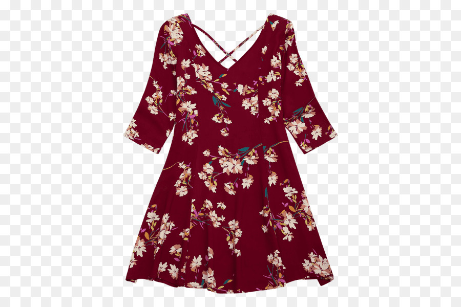 Vestido De Flores，Moda PNG