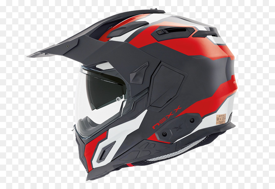 Casco Negro Y Rojo，Motocicleta PNG