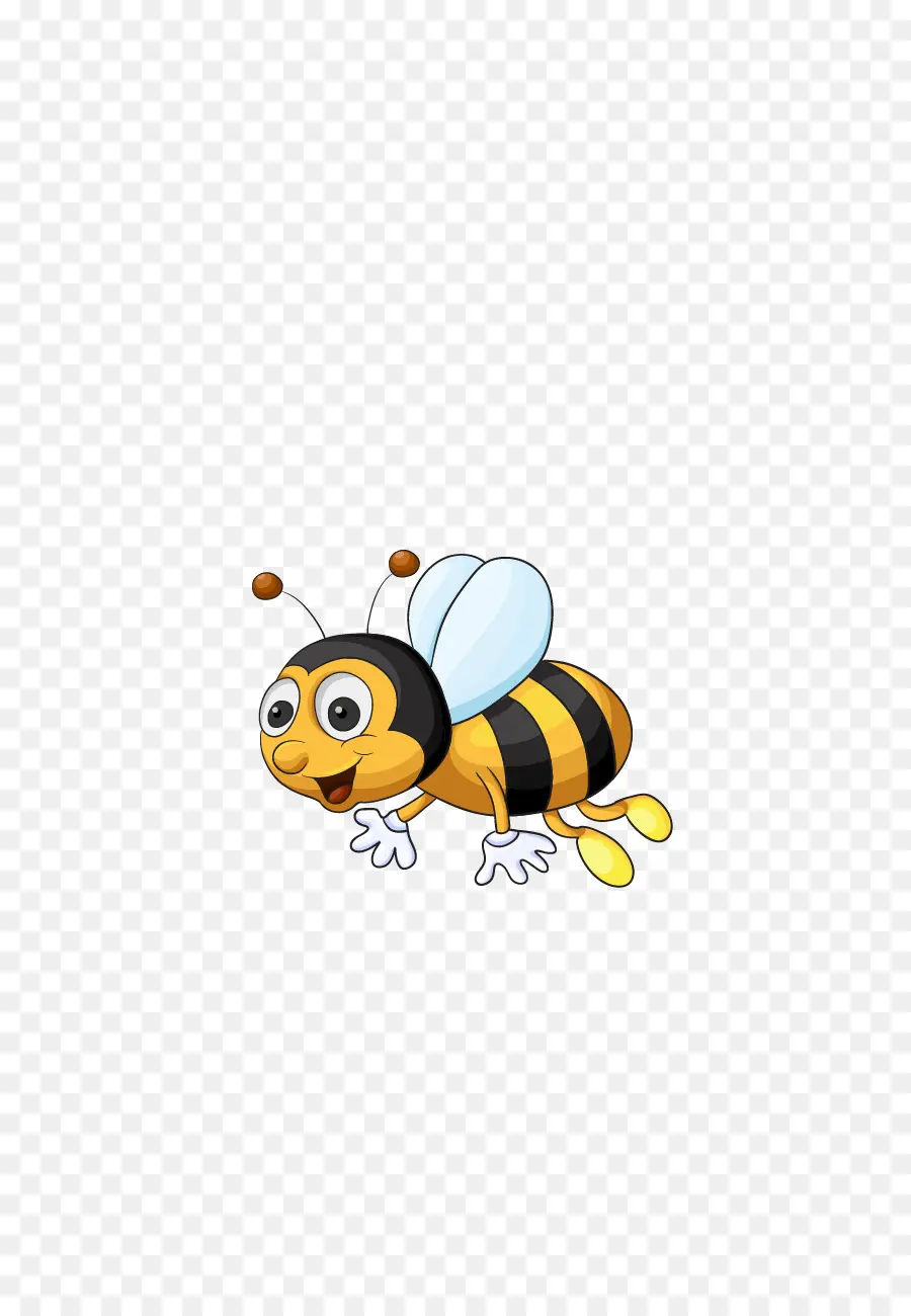 Abeja De Dibujos Animados，Amarillo PNG