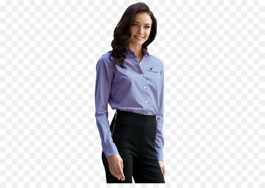 Mujer En Camisa，Camisa Morada PNG