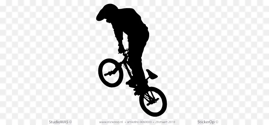 Silueta De Ciclista Bmx，Bmx PNG