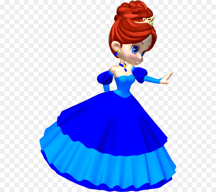 Vestido Azul，Princesa PNG