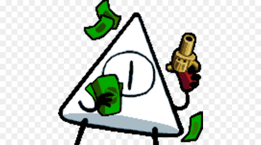 Carácter Triangular，Dinero PNG