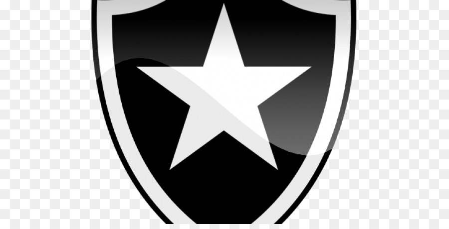 Escudo Con Estrella，Negro PNG