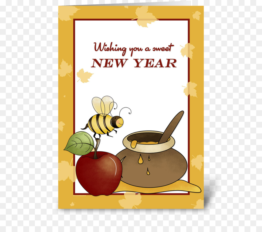 Tarjeta De Año Nuevo，Abeja PNG